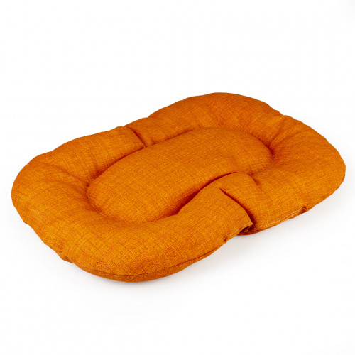 Ovale Kissen gesteppt Tangerine 100x66x10cm orange